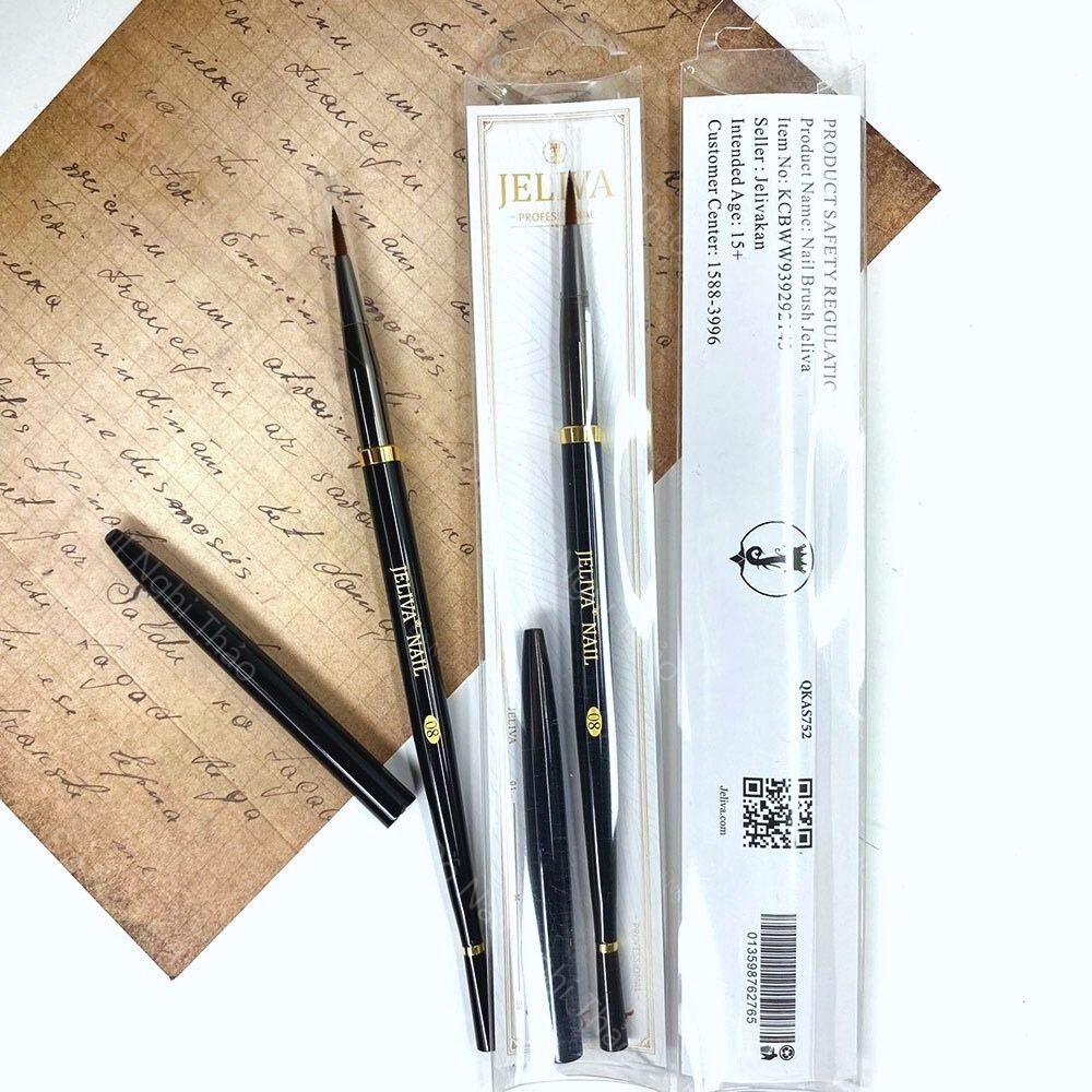 Cọ vẽ màu nước nail Jeliva NGHI THẢO số 08