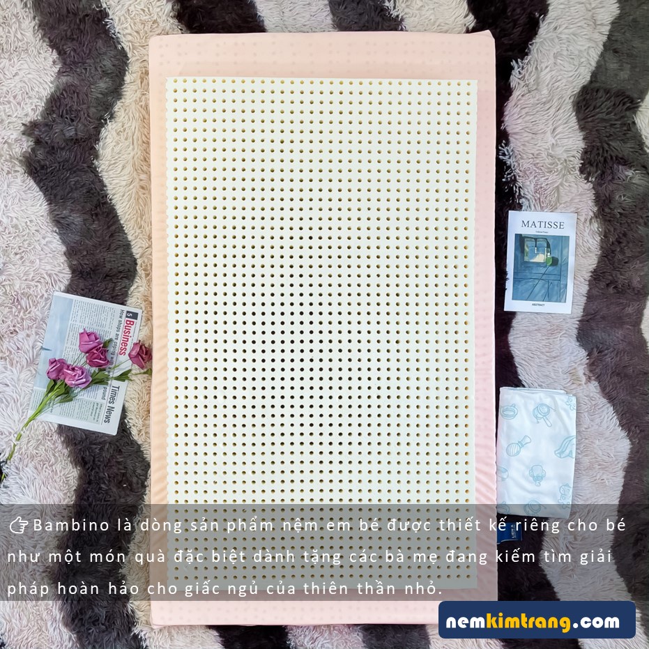 Nệm em bé cao su Liên Á Bambino  - NGỦ NGON, ÊM ÁI
