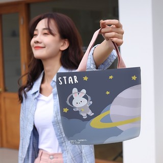Túi tote canvas dễ thương