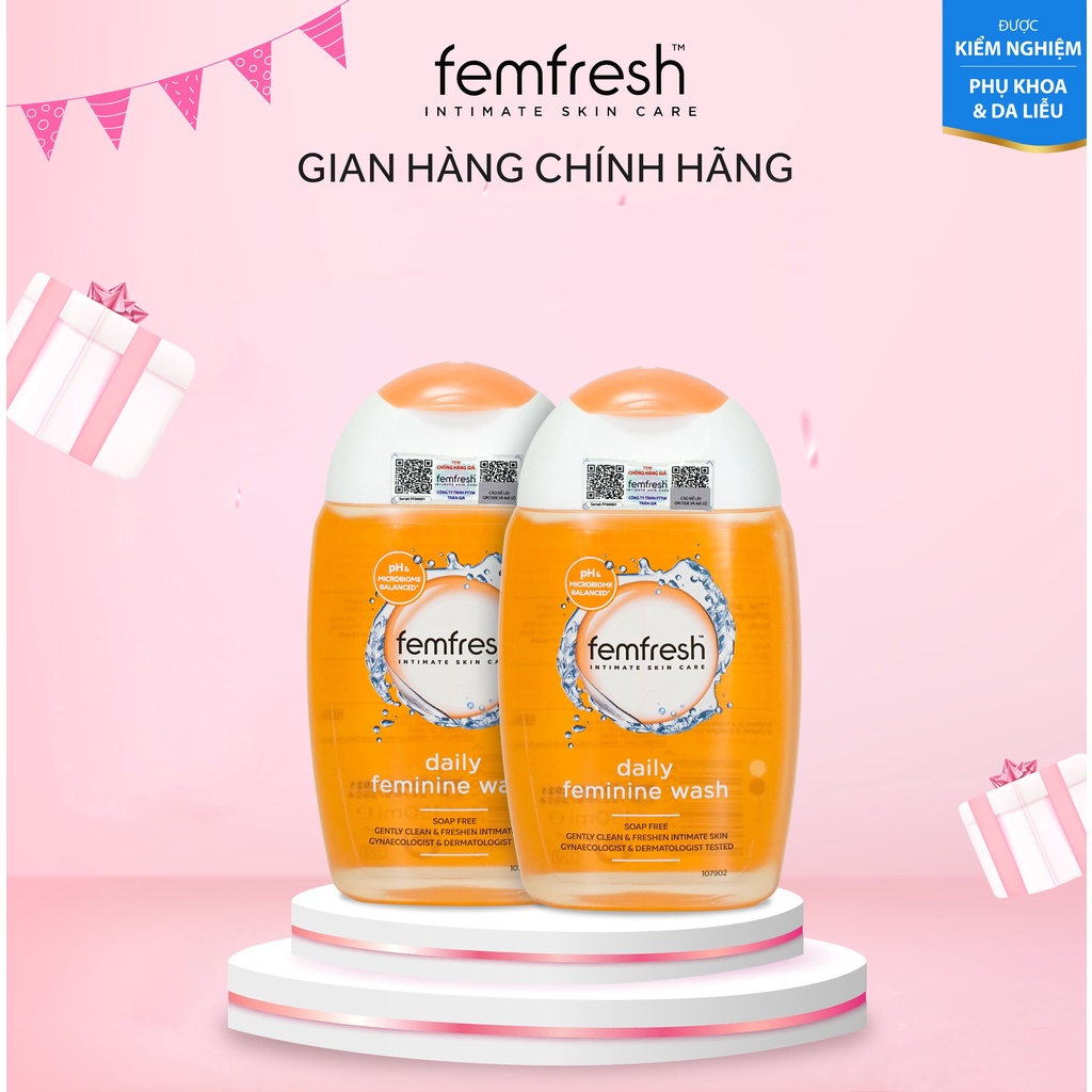 Combo 2 Dung Dịch Vệ Sinh Phụ Nữ Làm Sạch Vùng Kín Fremfresh Daily Intimate Wash 150ml