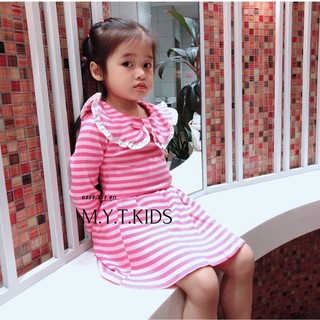 Váy Len Bé Gái Cổ Bèo Mytkids
