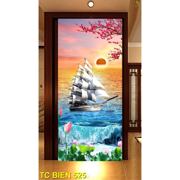 Tranh cảnh biển còn mang đến cảm giác thoải mái và dễ chịu, tạo nên những phút giây cực kì thư giãn.