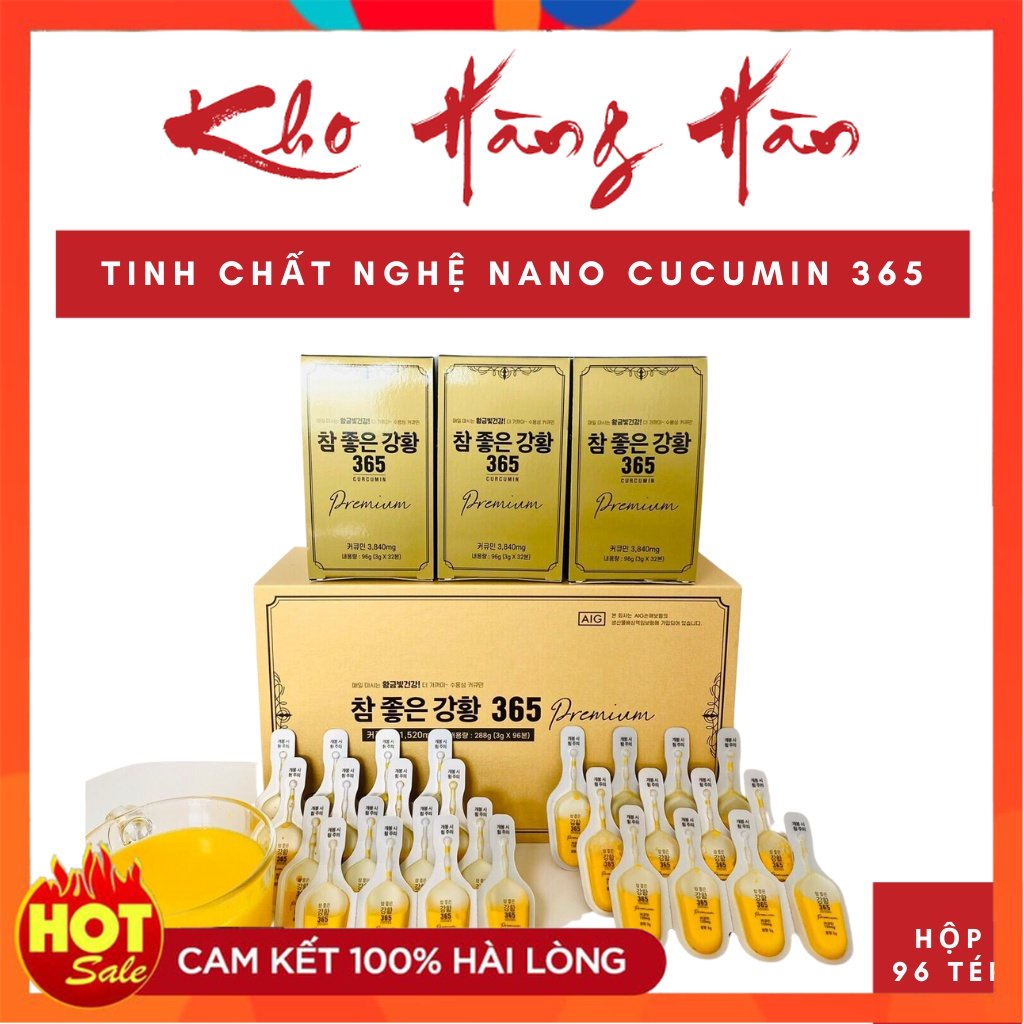 Tinh chất nghệ NaNo CuCuMin 365 Korea ~ Hộp 96 tép .