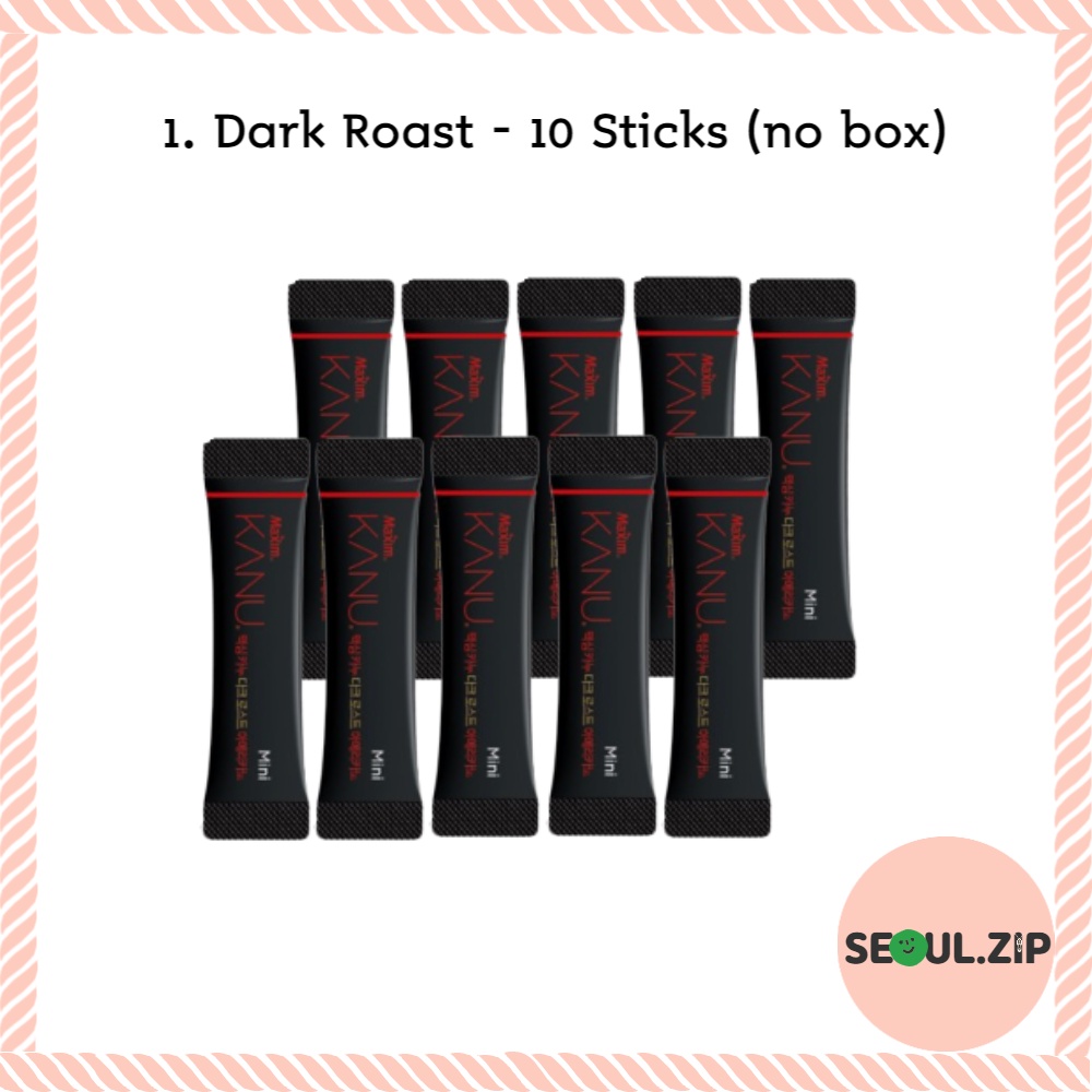Set 10 / 30 Que Nướng Cà Phê Tức Thì Kanu Mini Hàn Quốc