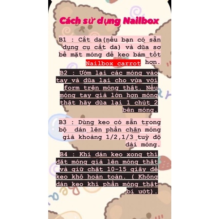 🎀Nail box, móng up thiết kế nâu đá 328🎀