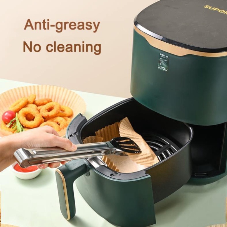 Sét giấy nồi chiên không dầu hình tròn giảm dầu mỡ bám vào nồi chiên không dầu hiệu quả