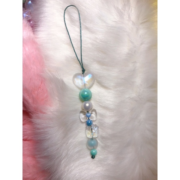 Dây đeo điện thoại mini hạt cườm handmade siêu xinh, móc khoá balo, keychain, keyring