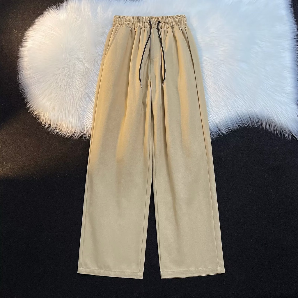 Quần Dài Lưng Thun Dáng Rộng Cỡ Lớn M-2XL Phong Cách Hàn Quốc Thời Trang Cho Nam