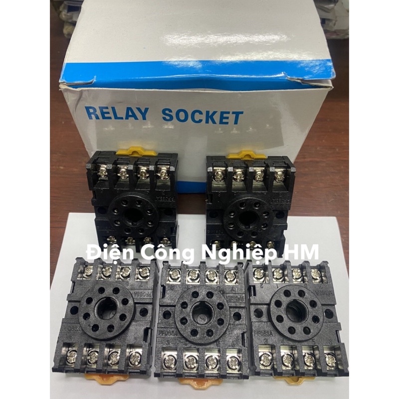 Đế Relay Rơ Le PF083A - Chân Đế Relay Thời Gian PF083A loại 8 chân tròn
