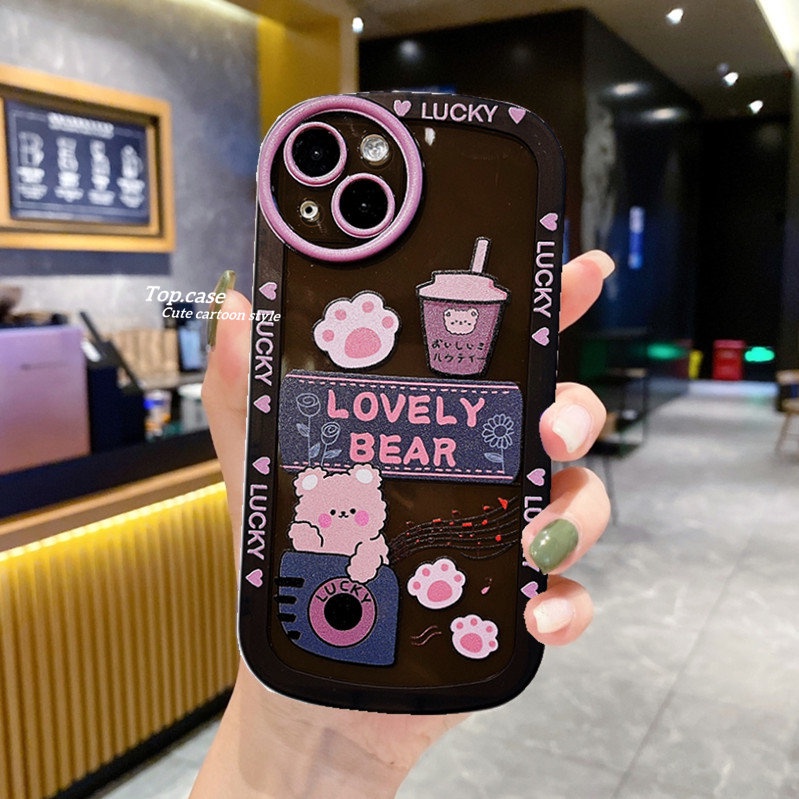 Ốp Điện Thoại Mềm Hình Gấu Đáng Yêu Cho Huawei Y9 2019 Nova 10 9 Pro Y70 Y90 8i 7i 8 7 6 SE Y9s Mate 30 Pro