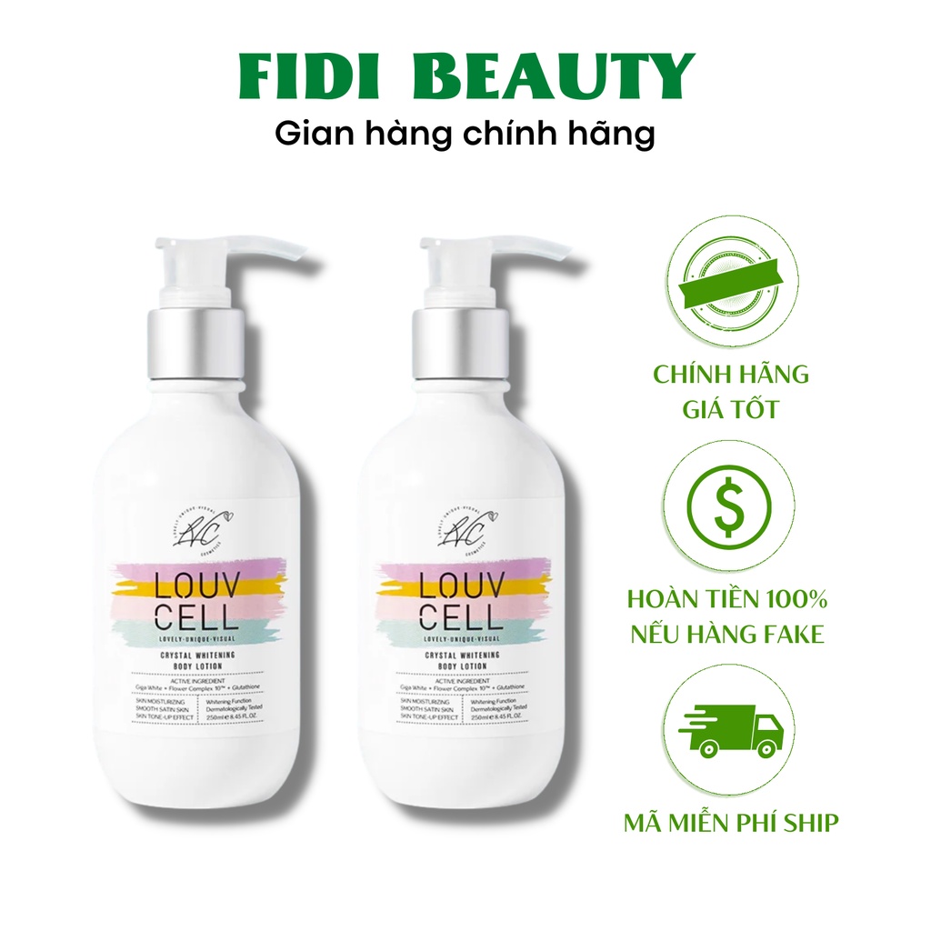 Kem dưỡng ẩm trắng da body Louv Cell Crystal Whitening Body Lotion 250m - Latino Shop | BigBuy360 - bigbuy360.vn