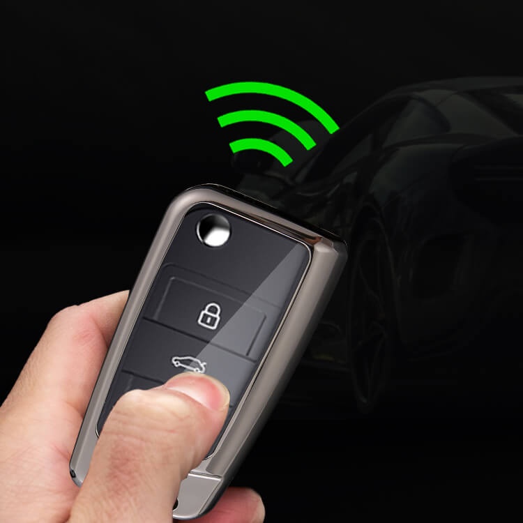 VOLKSWAGEN Ốp Bảo Vệ Chìa Khóa Xe Hơi Bằng Kim Loại Thiết Kế Sang Trọng Cho Sagitar Tiguan Lavida Plus Golf Tourang Lingdu