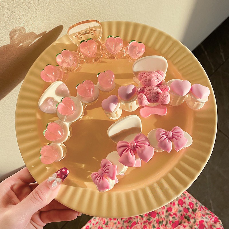 Kẹp Tóc Màu Kẹo Ngọt Họa Tiết Hoạt Hình Phong Cách Nhật Bản Cho Nữ