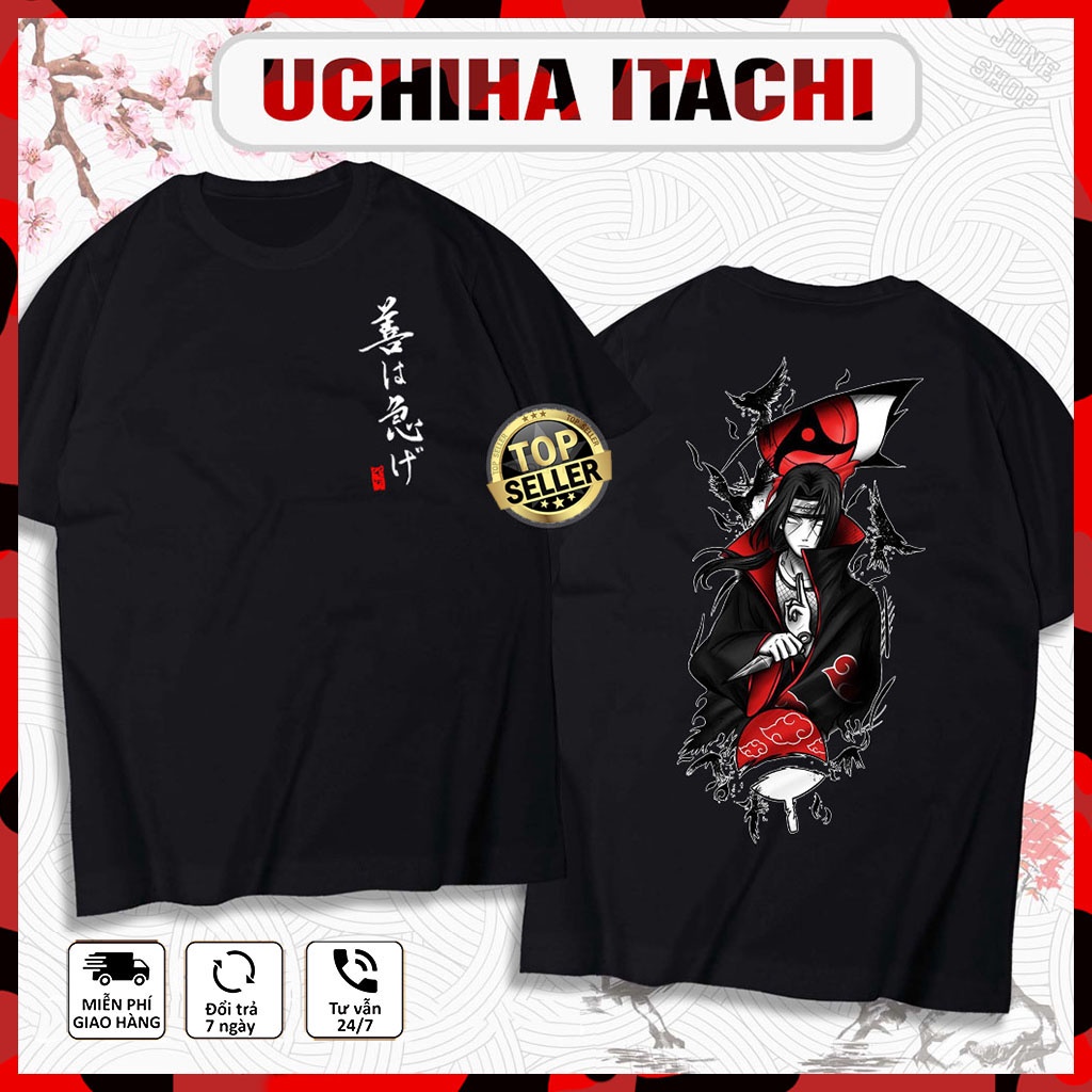 Áo Uchita Itachi, Áo Anime Naruto mẫu mới in hình Itachi cực chất, siêu ngầu