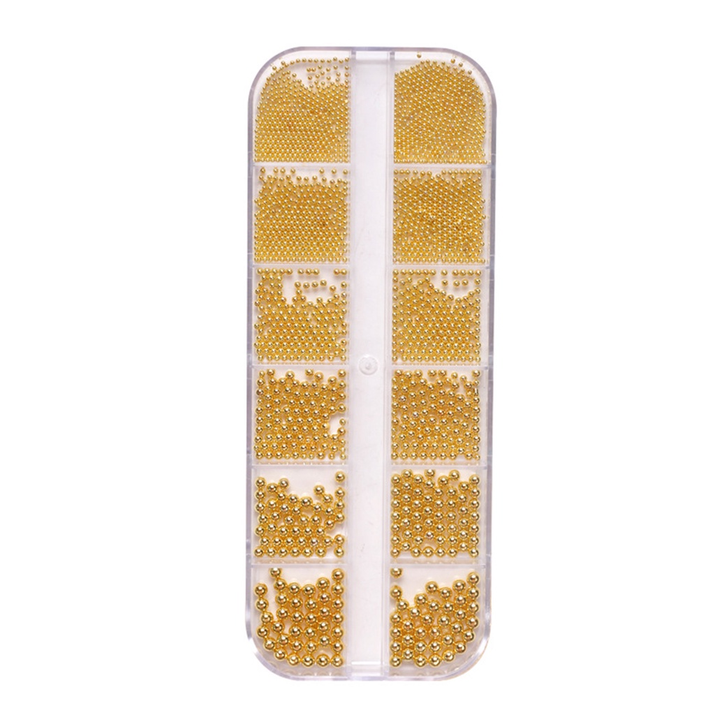 1 Hộp 1 Hộp Hạt Thép Bóng Ba Chiều Dùng Trang Trí Móng Tay Nghệ Thuật DIY