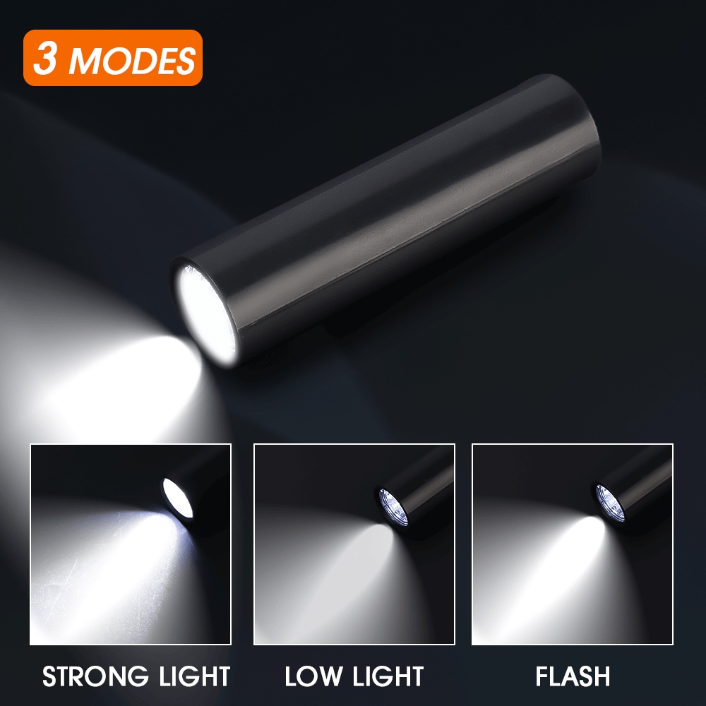 Đèn Pin Led Mini Siêu Sáng Chống Thấm Nước Sạc Usb Tiện Dụng Mang Theo Du Lịch Cắm Trại