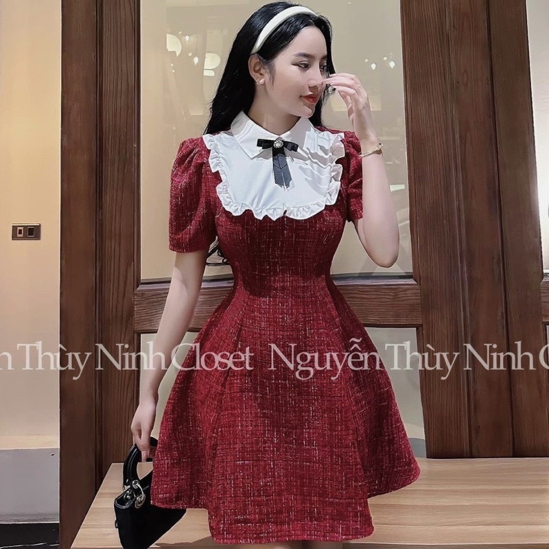 ĐẦM DẠ TWEED DÁNG XOÈ [ Ship hoả tốc - Kèm ảnh thật trải sàn 100% ]
