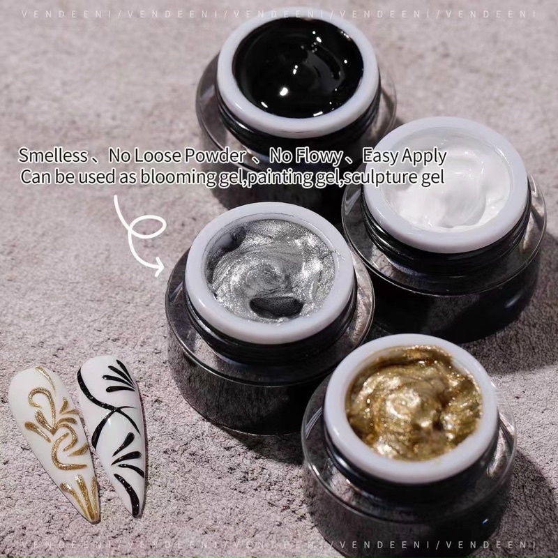 (Hàng mới về) Gel vẽ nổi Vendeeni xinh xắn dành cho Nail