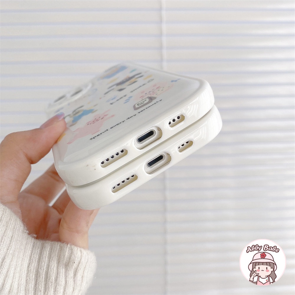 Ốp Điện Thoại TPU Mềm Chống Sốc In Hình Cừu Hoạt Hình Cho IPhone 14 Pro Max 11 7Plus 13 12 11 Pro Max X XS XR