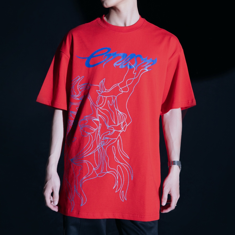 Áo thun unisex Bloodmoon love màu đỏ - Basic tee Onism.stu