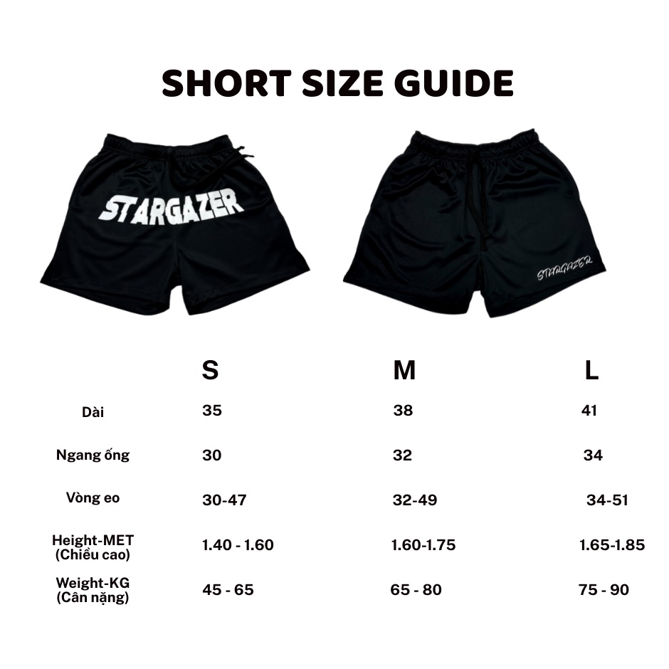 Quần short STARGAZER Basic Short
