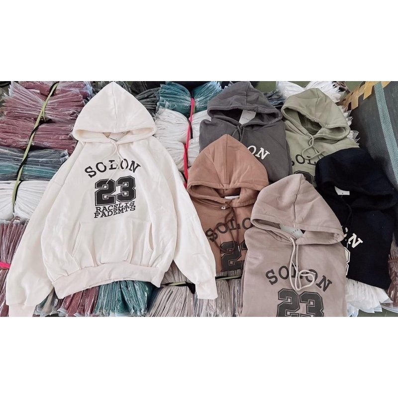 Áo hoodie Solon 23 mũ 2 lớp TH6