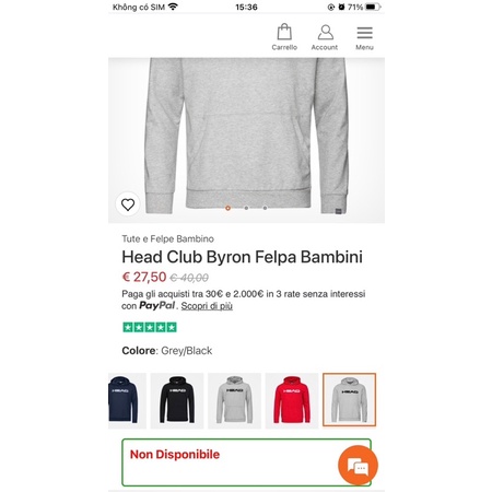 Áo hoodie nam head xuất dư xịn