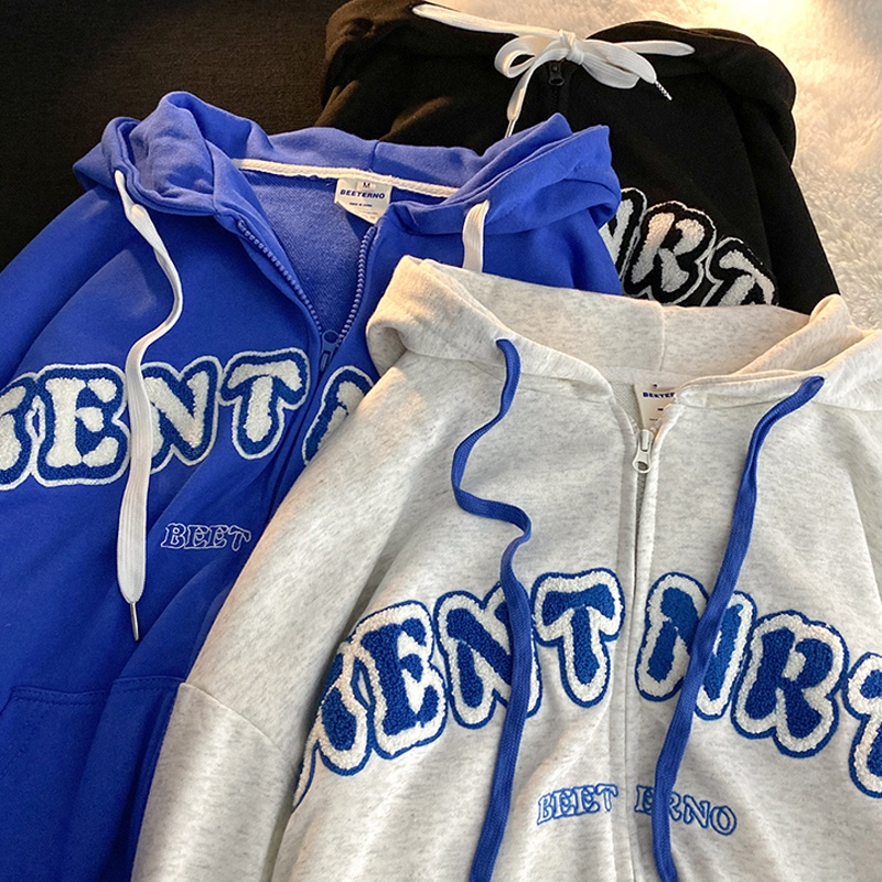 NRVP Áo khoác hoodie tay dài kiểu dáng thể thao cho nữ