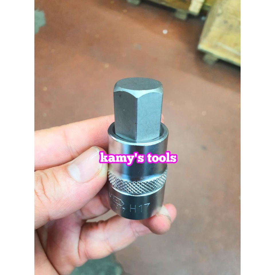 Đầu tuýp khẩu lú đầu lục giác 1/2 inch Licota 4mm 5mm 6mm 8mm 10mm 12mm 14mm 17mm