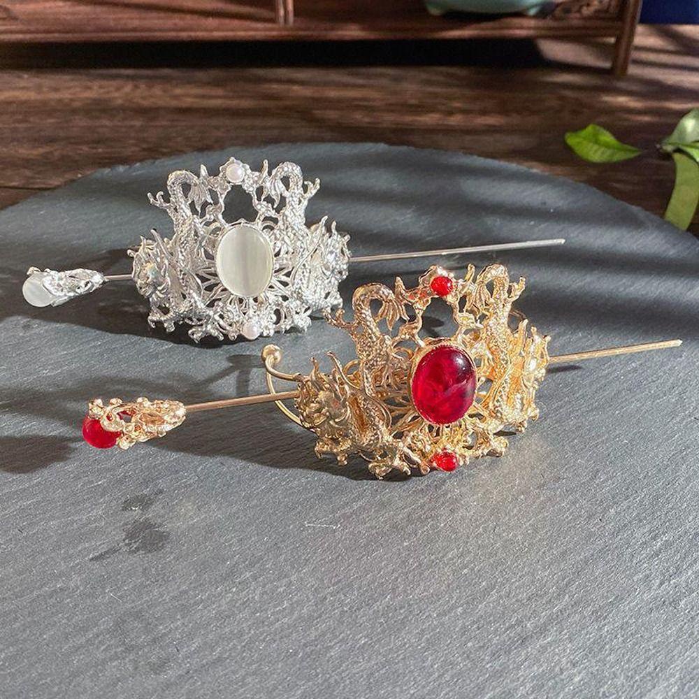 Trâm Cài Tóc Hình Rồng Thanh Lịch Cho Nữ|Phụ Kiện Trang Trí Kiểu Hán Phục Xinh Xắn