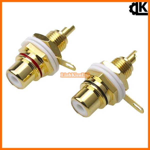 Jack Nối Hoa Sen Vàng Lỗ Cắm 3.5mm