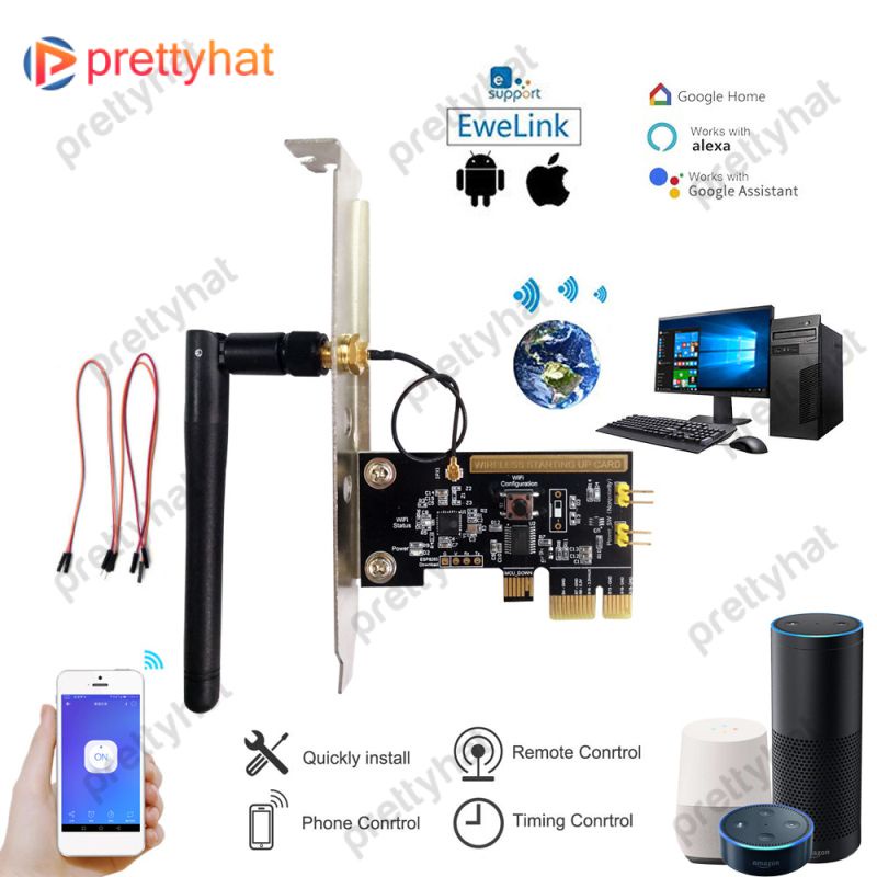 Thẻ Khởi Động Từ Xa Máy Tính Công Tắc Wifi Không Dây Điều Khiển Từ Xa Ứng Dụng Ewelink Cho Máy Tính Làm Việc Với Alexa Google Home Prettyhat