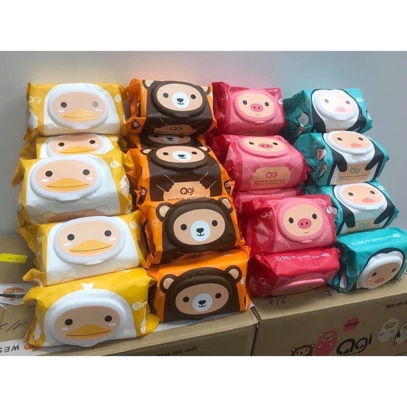 Khăn giấy ướt Agi không hương 100 tờ