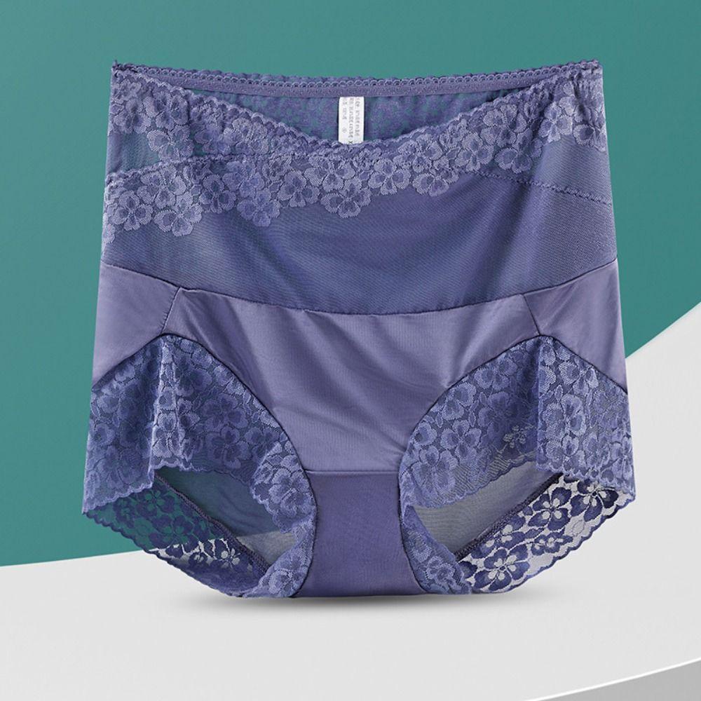 Quần Lót Cotton Phối Ren Hoa Thoải Mái Cho Nữ