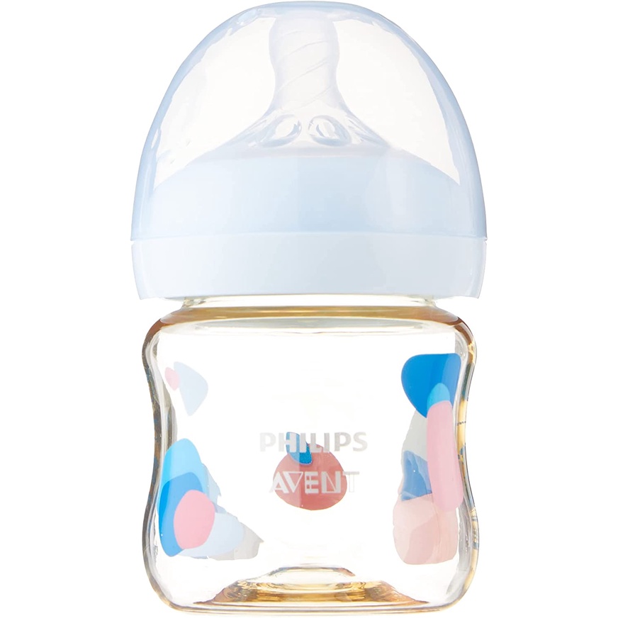 Philips Avent Bình sữa PPSU thiết kế tự nhiên 125ml cho trẻ từ 0 tháng tuổi SCF581/10