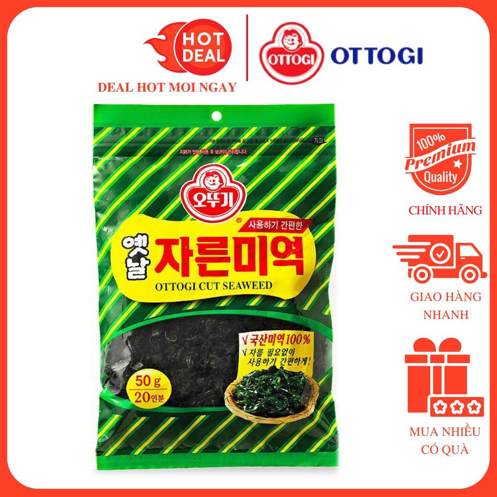 Rong Biển Cắt Khúc Ottogi Hàn Quốc Gói 50G Chính Hãng