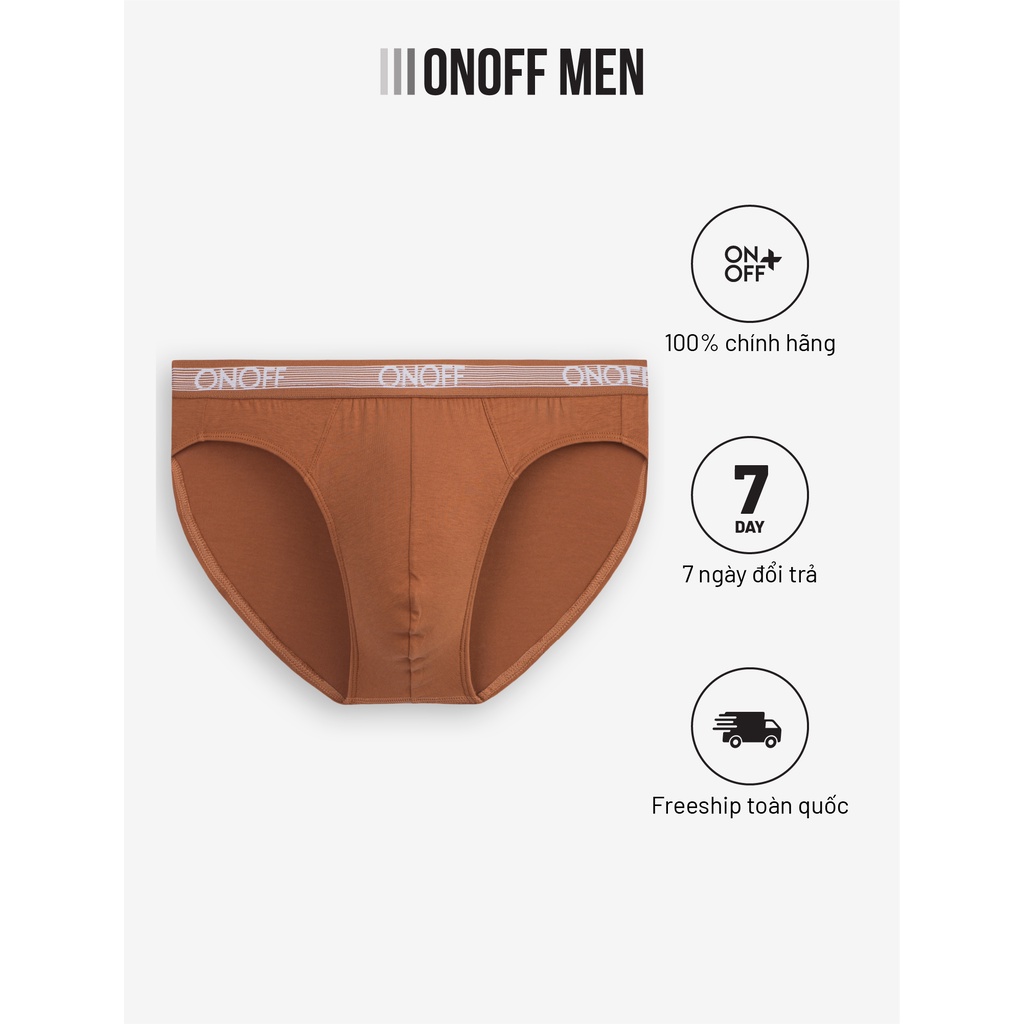 Quần lót nam dáng tam giác chất liệu cotton tự nhiên mềm mại, không nhăn nhàu - ONOFF 18UQ22A026