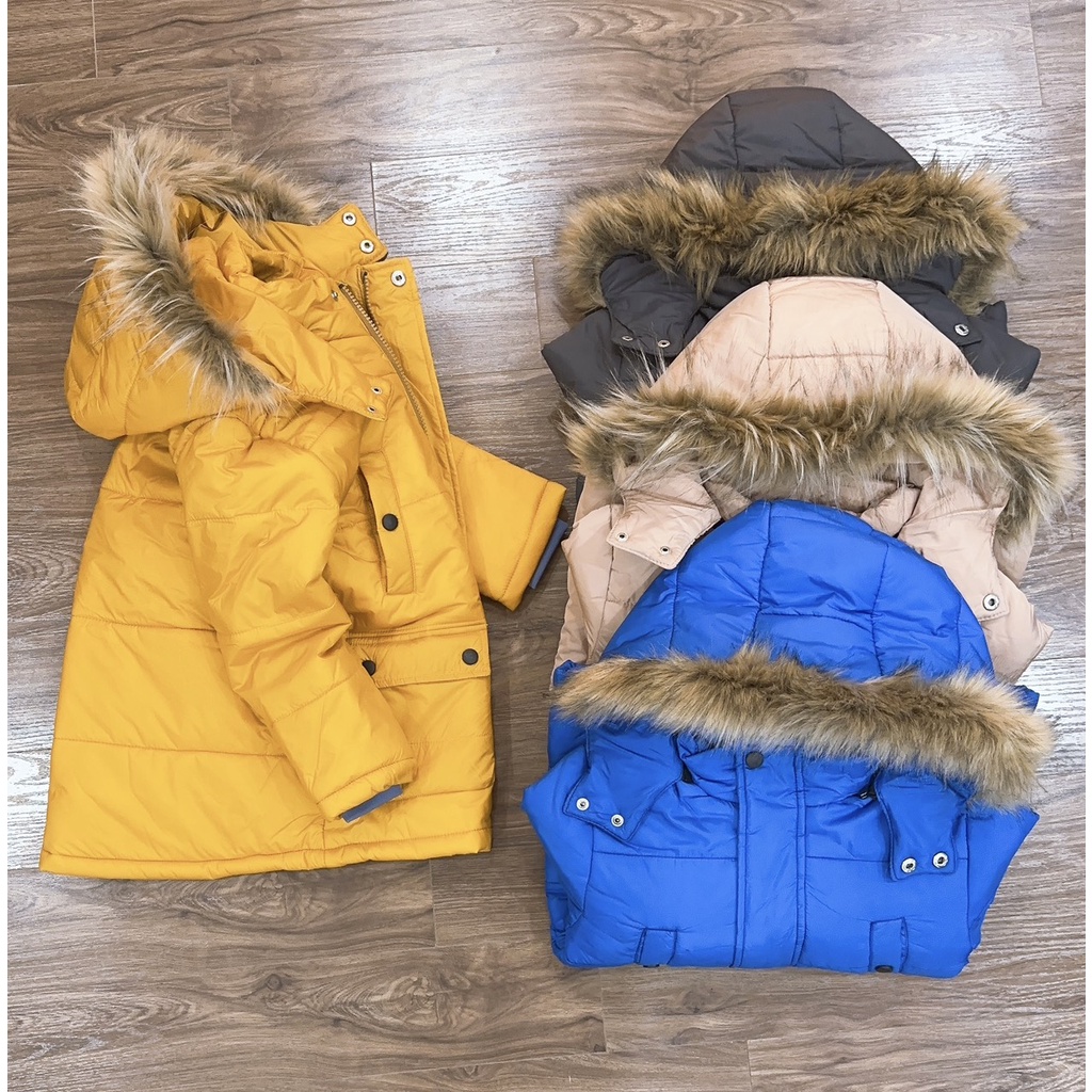 Áo khoác trẻ em, áo khoác phao dáng dài bé trai bé gái hàng xuất khẩu