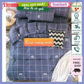 Ga Gối Trải Giường Poly Cotton 1M,1M2 nhiều mẫu đẹp(cho đệm dày tối đa 10cm)