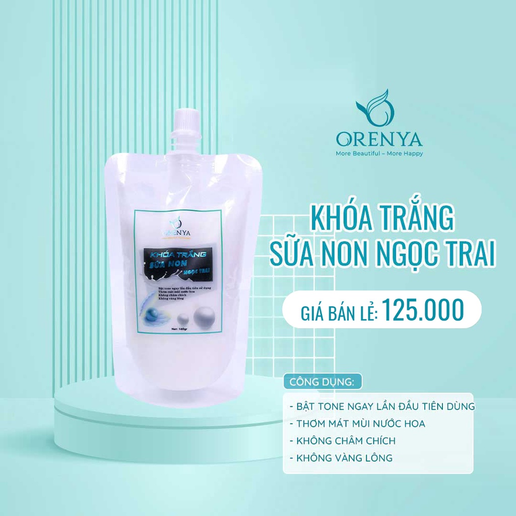 Khóa trắng sữa non ngọc trai 160GR - Kem body dưỡng thể giúp dưỡng da trắng sáng
