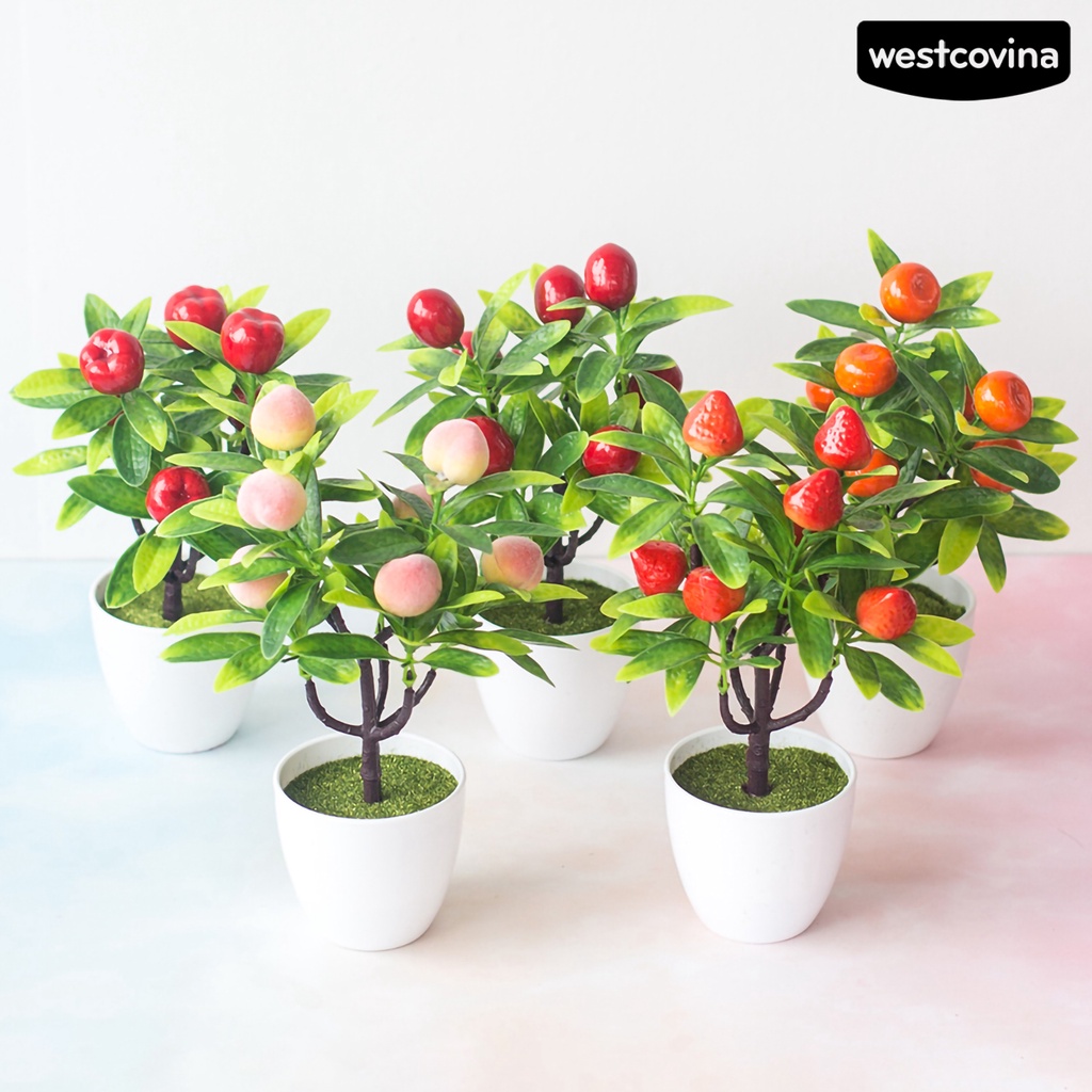 [WEST]⚘Cây Trái Cây Giả Bằng Nhựa Đa Năng Dùng Trang Trí Tiệc Cưới