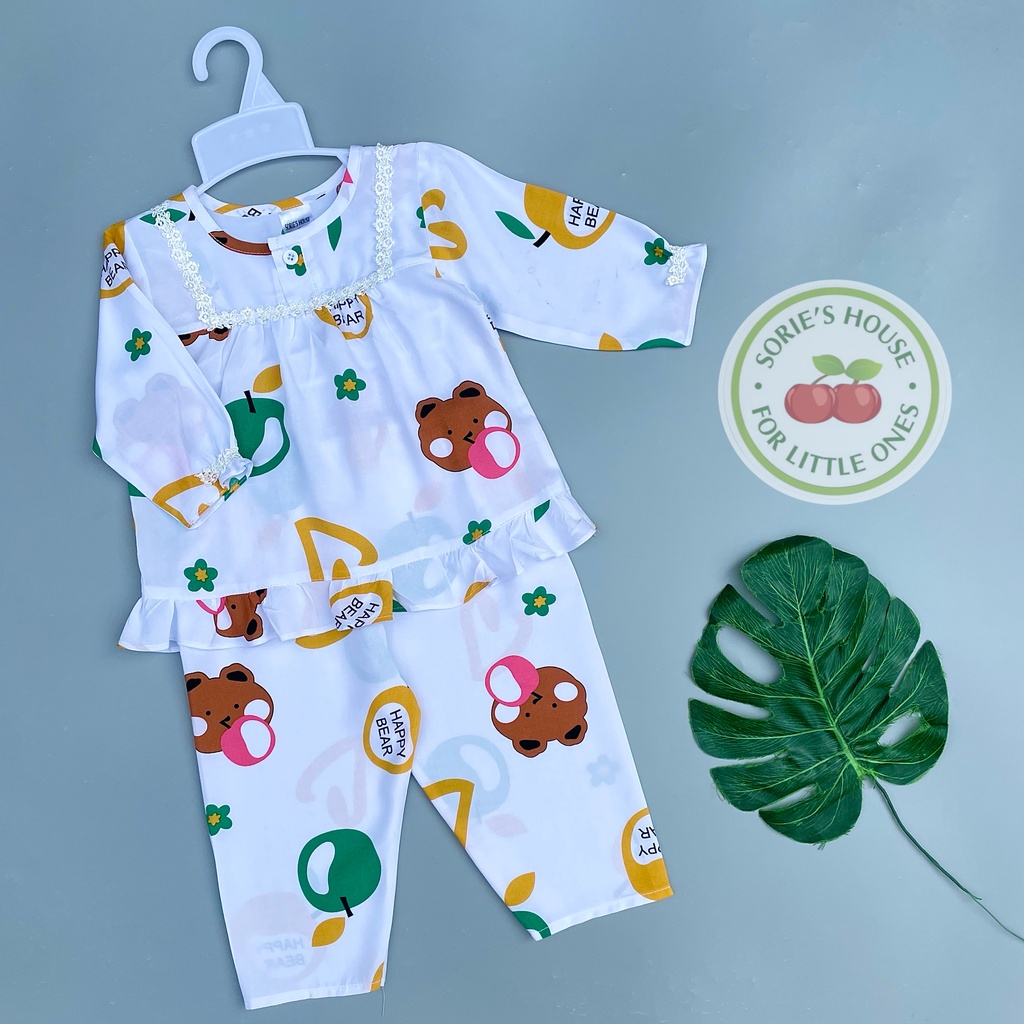 Bộ tole/bộ lanh DÀI mặc nhà bé gái