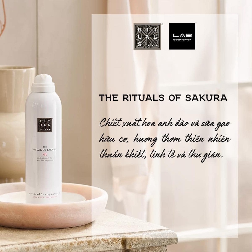 Sữa tắm tạo bọt cao cấp Rituals Foaming Shower Gel 200ml