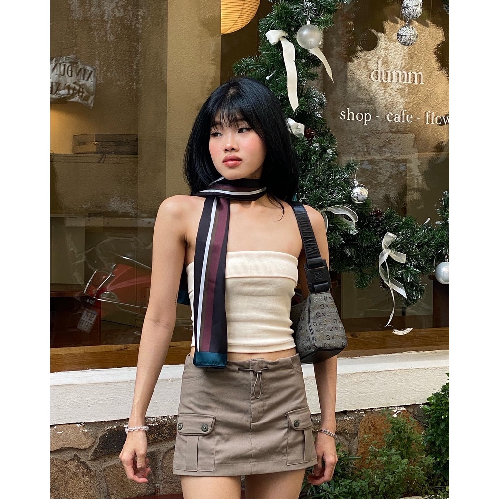 Mini Pocket Skirt - Chân váy ngắn túi hộp dáng chữ A nhẹ có lót quần - Piceise