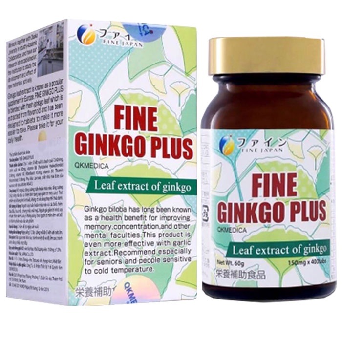 Viên uống bổ não, tăng cường trí nhớ - Fine Japan Ginkgo Plus (400 viên)