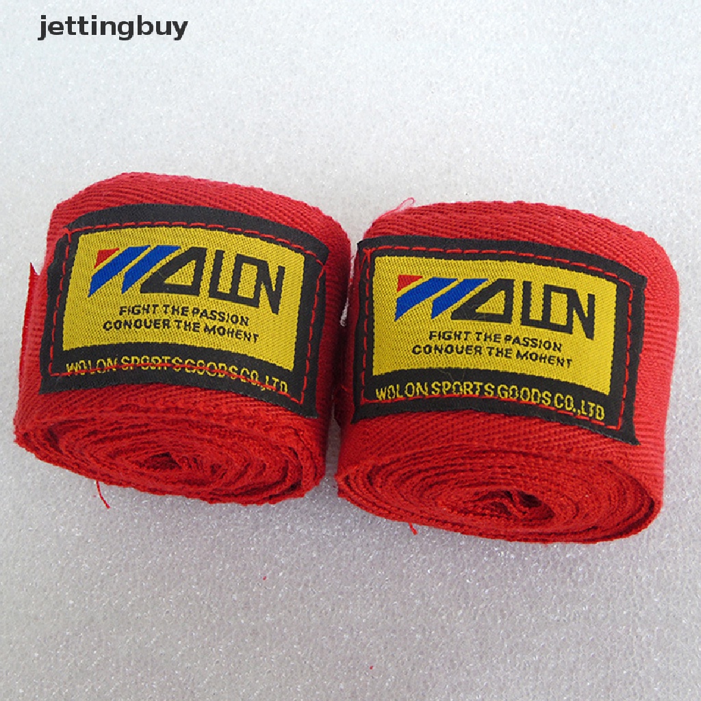 Set 2 cuộn băng quấn cổ tay JETTING cotton hỗ trợ tập taekwondo muay thai boxing