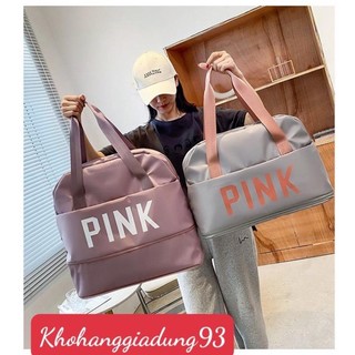 Túi Xách Du Lịch Cỡ Lớn 2 Tầng PINK - Túi Du Lịch Đa Năng Nam Nữ Sang Trọng Trọng Lượng Nhẹ Chống Thấm Nước Tốt ,