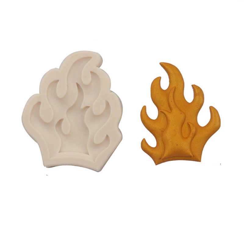 Khuôn Silicone Tạo Hình Ngọn Lửa Làm Bánh Kẹo DIY