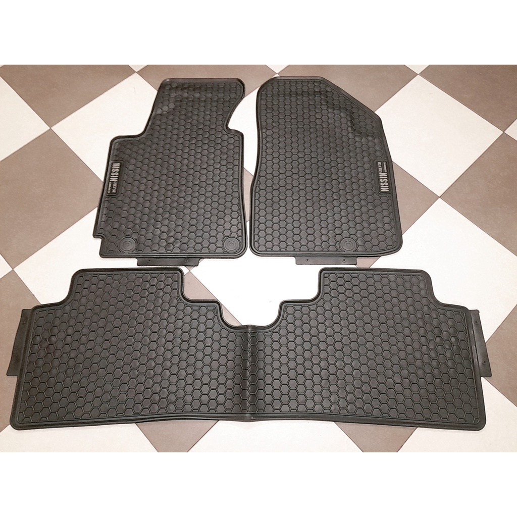 Thảm Sàn, Thảm Lót Sàn Cao Su Nissin Đúc Vân Tổ Ong Chuẩn Form Xe KiA Cerato/K3