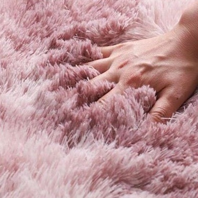 Thảm lông trải sàn phòng ngủ loại lông dày nhập khẩu kích thước 1m6x2m mặt dưới có lớp chống trượt lông dày 4cm